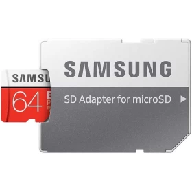 Карта памяти Samsung 64GB MicroSD EVO PLUS + SD адаптер (MB-MC64HA/RU)