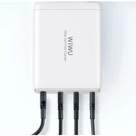 Сетевое зарядное устройство Wiwu Mini Gan Quick Charger Wall PD*3+QC3.0 (TR257-AEU), Белое