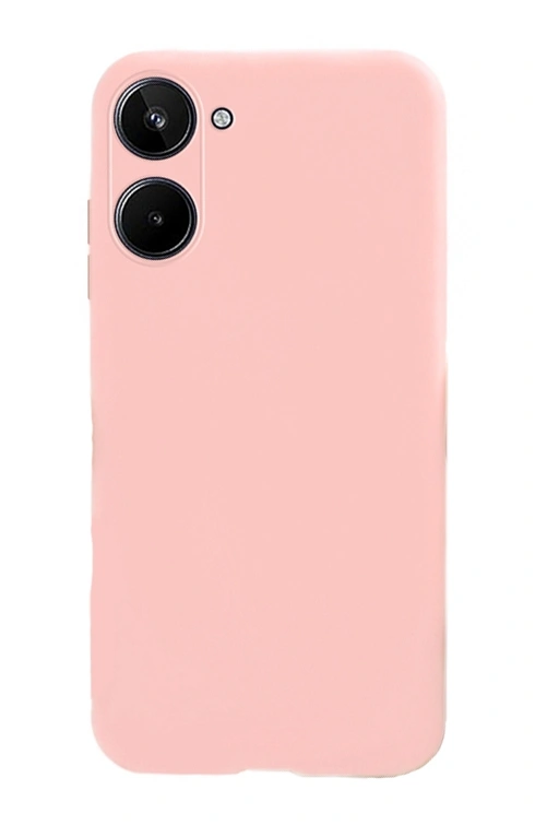Накладка Silicone Case Logo для Realme 10, Пудровый. Фото 1