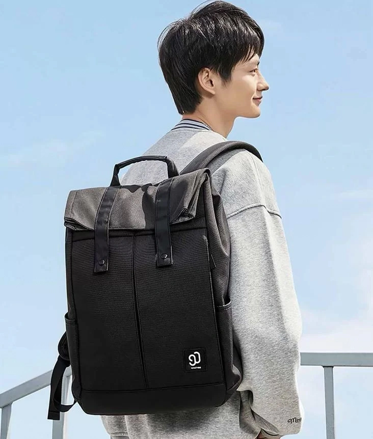 Рюкзак 90 Points Vibrant College Casual Backpack 2096, Чёрный. Фото 3