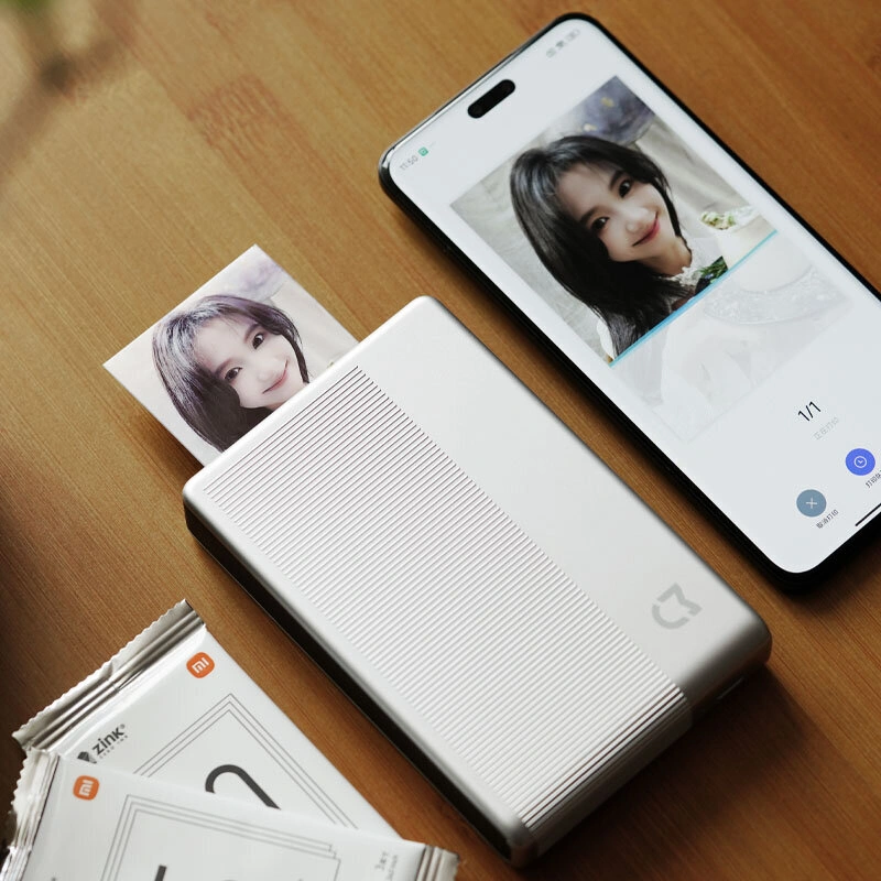 Фотопринтер портативный Xiaomi Portable Photo Printer 1S, Silver Gray (BHR9974GL). Фото 3