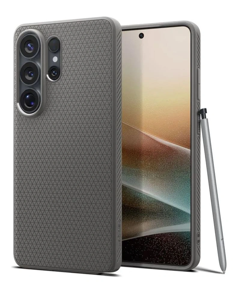 Накладка Spigen Liquid Air для Samsung Galaxy S26 Ultra, Мраморно-серая (ACS11205). Фото 1