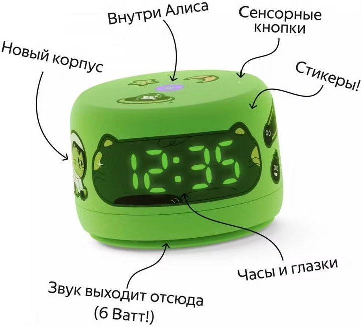 Умная колонка Яндекс Станция Лайт 2, Зеленый (YNDX-00026GRN). Фото 2