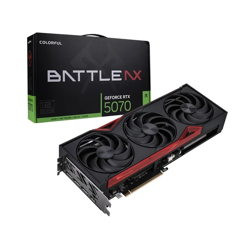 Видеокарта ColorFul GeForce RTX 5070 Battle AX 12Гб  GDDR7 192 bit PCIe 5.0. Фото 5