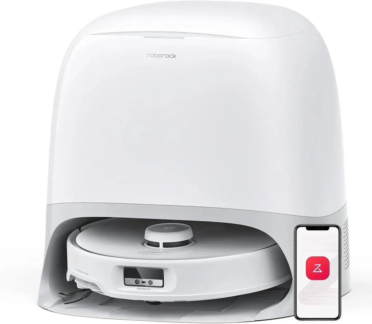 Робот-пылесос Roborock Qrevo Curv, (V10VIV) White. Фото 1