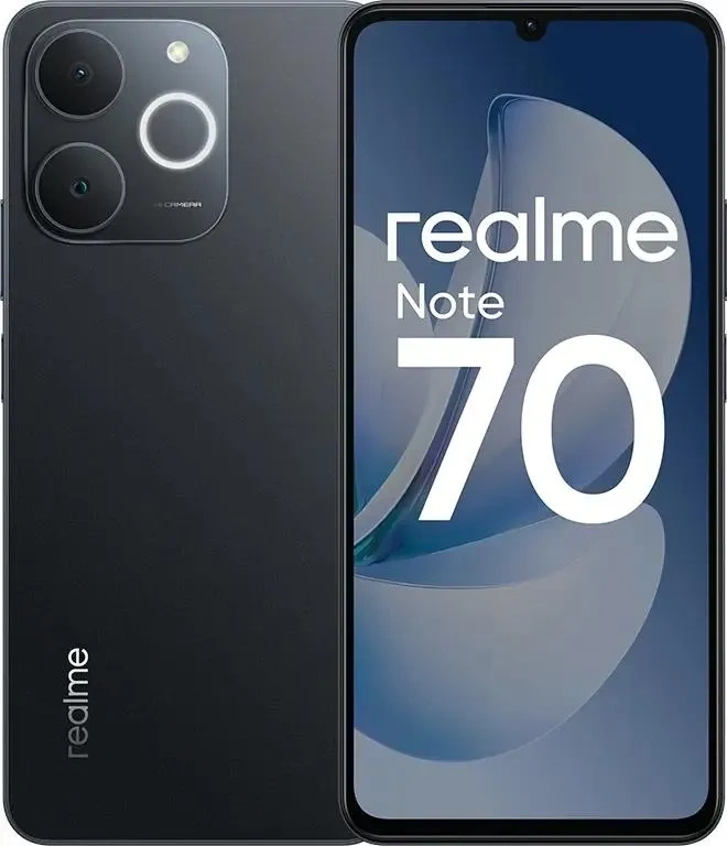 Смартфон Realme Note 70 6/128Гб Чёрный. Фото 1