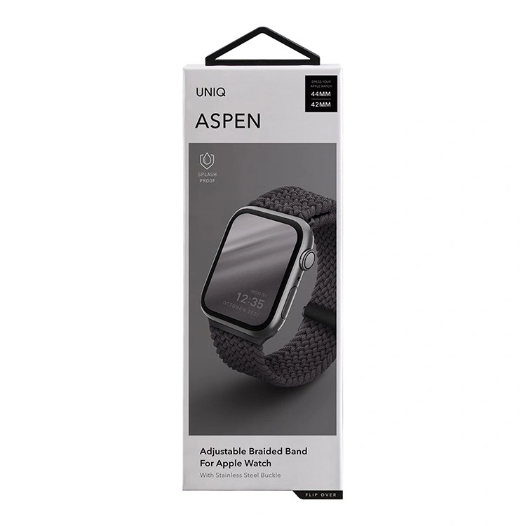 Ремешок Uniq для Apple Watch 44/45/49мм ASPEN Strap Braided, Grey (44MM-ASPGRY). Фото 6
