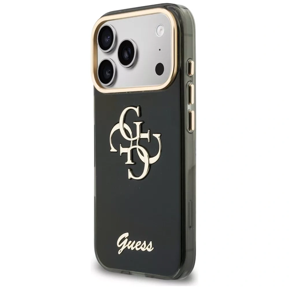 Накладка Guess для iPhone 18 Pro Max / 17 Pro Max IML 4G Big and Script metal logo & Cam Hard, Black (GUHCP18X5HC4MLSK). Фото 2