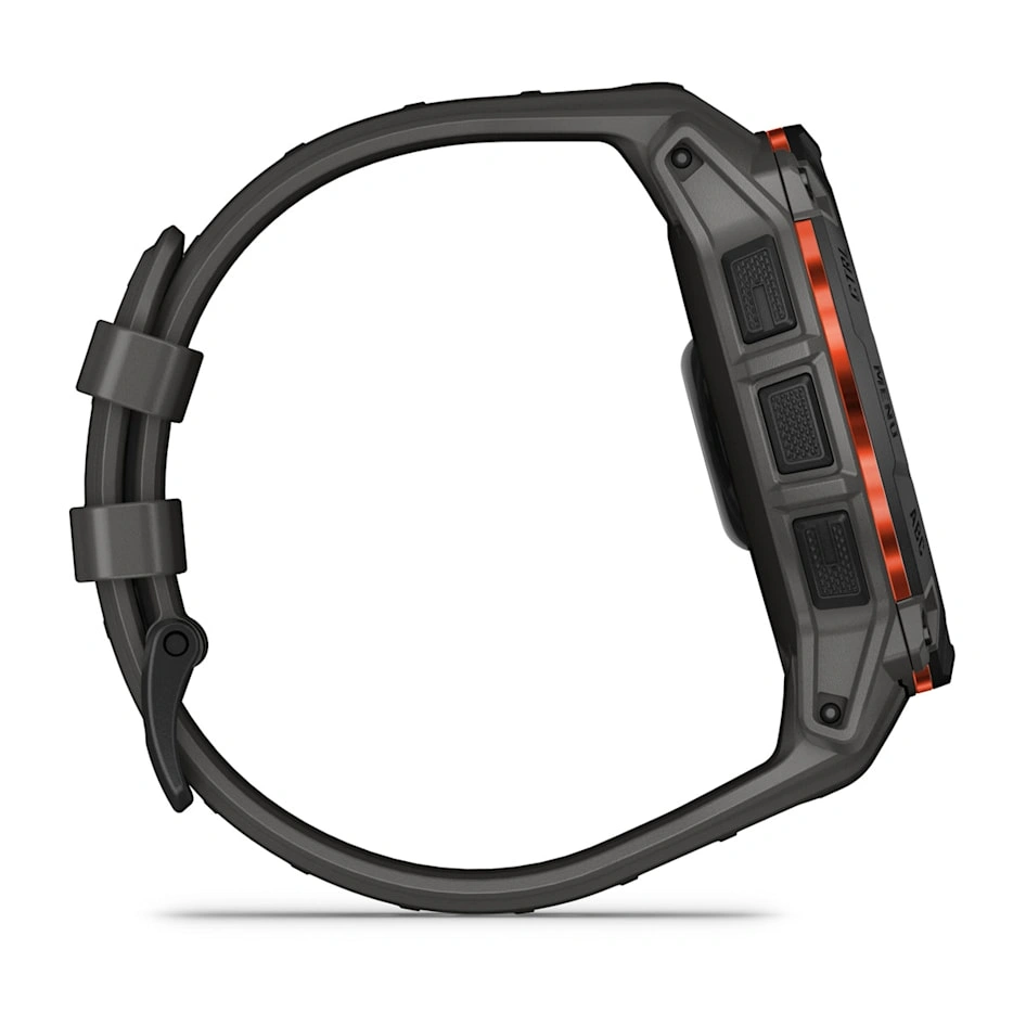 Умные часы Garmin Instinct 3 50mm, Solar, Black with Charcoal Silicone Band (010-02935-00). Фото 4