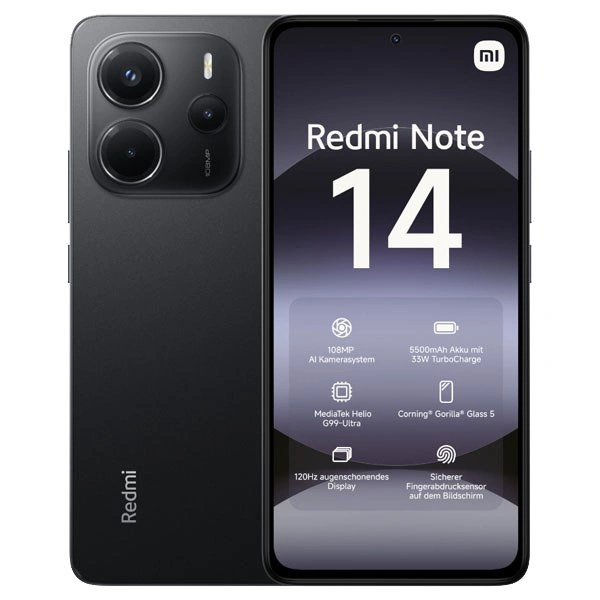 Смартфон Redmi Note 14 6/128Гб Чёрный. Фото 7