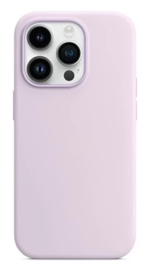 Накладка Silicone Case для iPhone 16 Pro Max, Бледно-лиловая. Фото 1