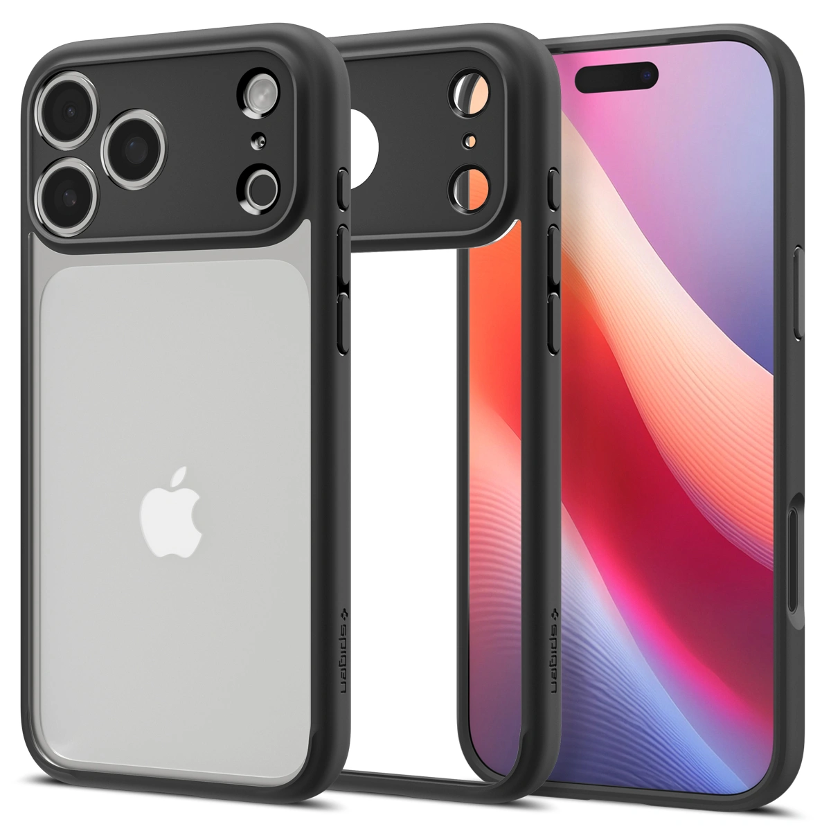 Накладка Spigen Ultra Hybrid для iPhone 17 Pro Max, Чёрный (ACS10279). Фото 1