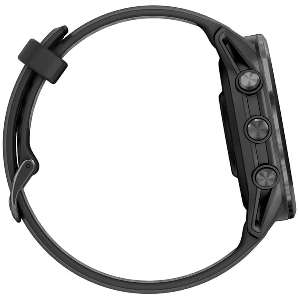 Умные часы Garmin Forerunner 970 Carbon Gray DLC Titanium, Чёрно-серый ремешок (010-02969-10). Фото 8
