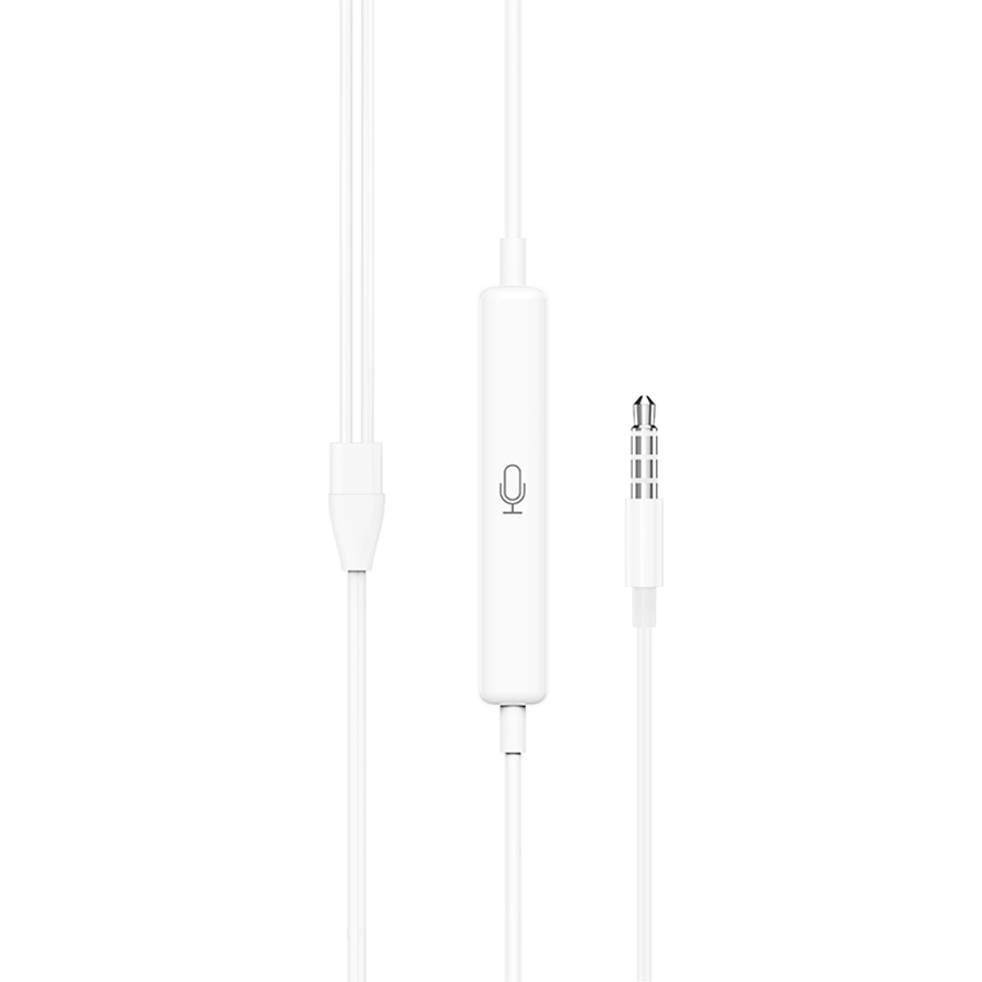 Наушники Hoco M101 Crystal, Jack 3.5mm, 1.2 m, White. Фото 4