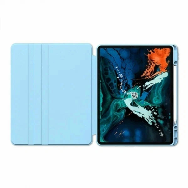 Чехол Smart Case With Pencil Holder для iPad Pro 12.9" (2020/2021/2022), Голубой. Фото 1