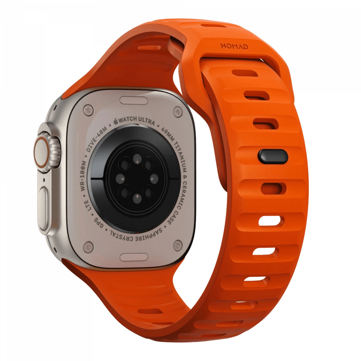 Ремешок Nomad Sport Band M/L для Apple Watch 42/44/45/49мм, Ultra Orange (NM00736685). Фото 2