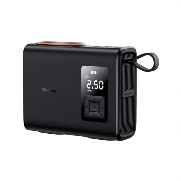 Автомобильный компрессор Baseus Mega EnergyPump Series Dual Cylinder, Чёрный (CRNL060001). Фото 2