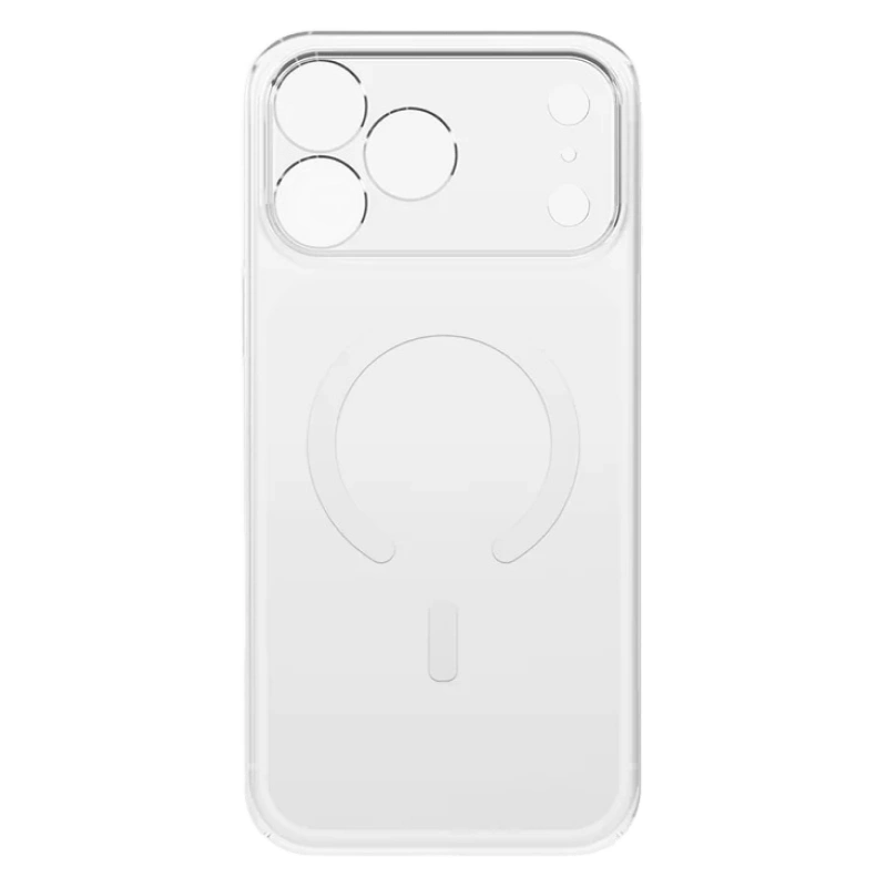 Накладка Uniq AirSuit MagSafe для iPhone 17 Pro Max, Прозрачный глянец/Белый (IP6.9P(2025)-ASMGCLRW). Фото 3