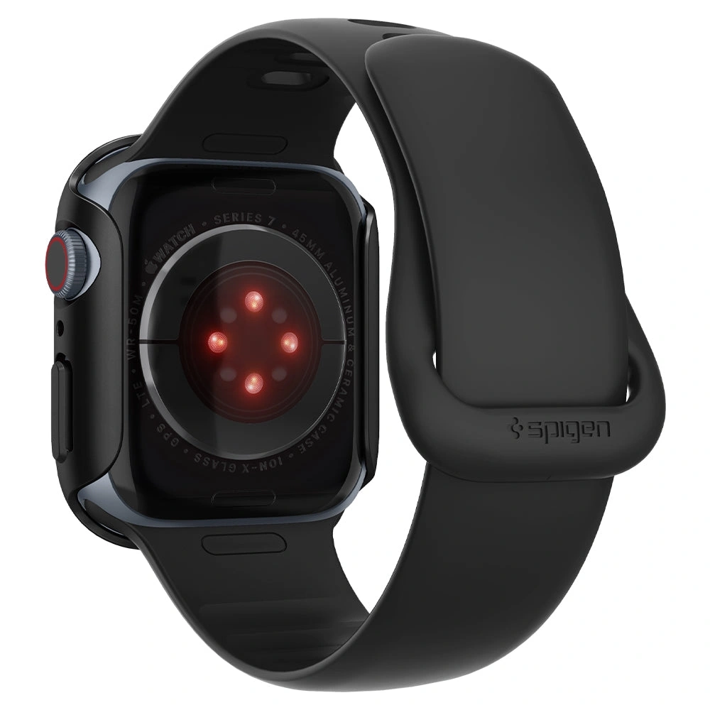Чехол Spigen Thin Fit для Apple Watch 45mm, Чёрный (ACS04174). Фото 5