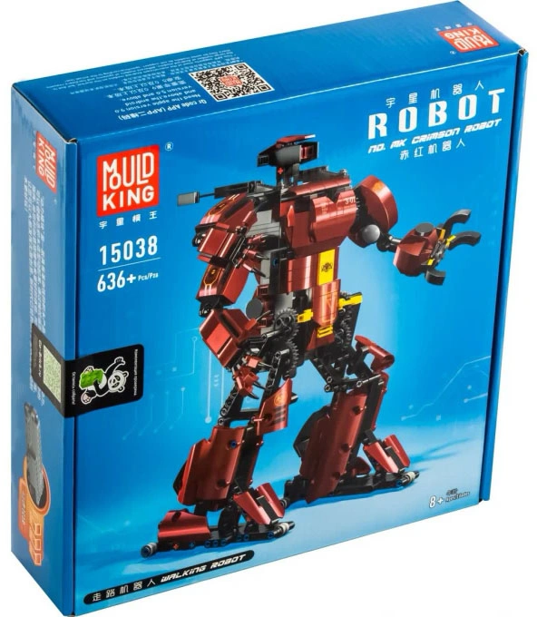 Конструктор Mould King Robot 15038. Crimson(Багровый Тайфун), 636 деталей, пульт ДУ. Фото 8
