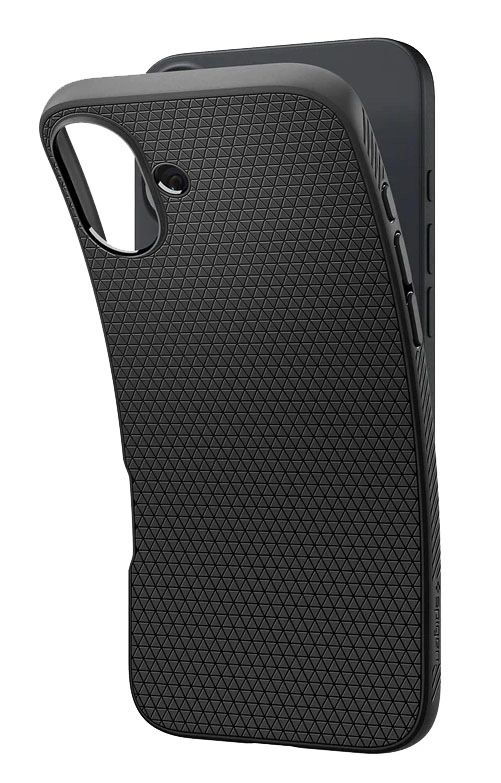 Накладка Spigen Liquid Air для iPhone 16, Matte Black (ACS08194). Фото 3