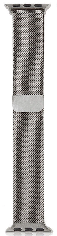 Ремешок для Apple Watch 44/45/46/49мм миланский сетчатый браслет, Silver. Фото 2