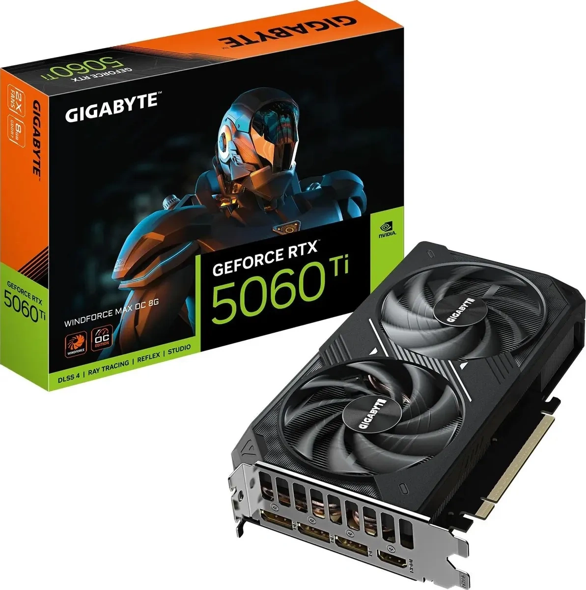 Видеокарта Gigabyte GeForce RTX 5060 Ti WINDFORCE MAX 8Гб  GDDR7 128 bit PCIe 5.0. Фото 9