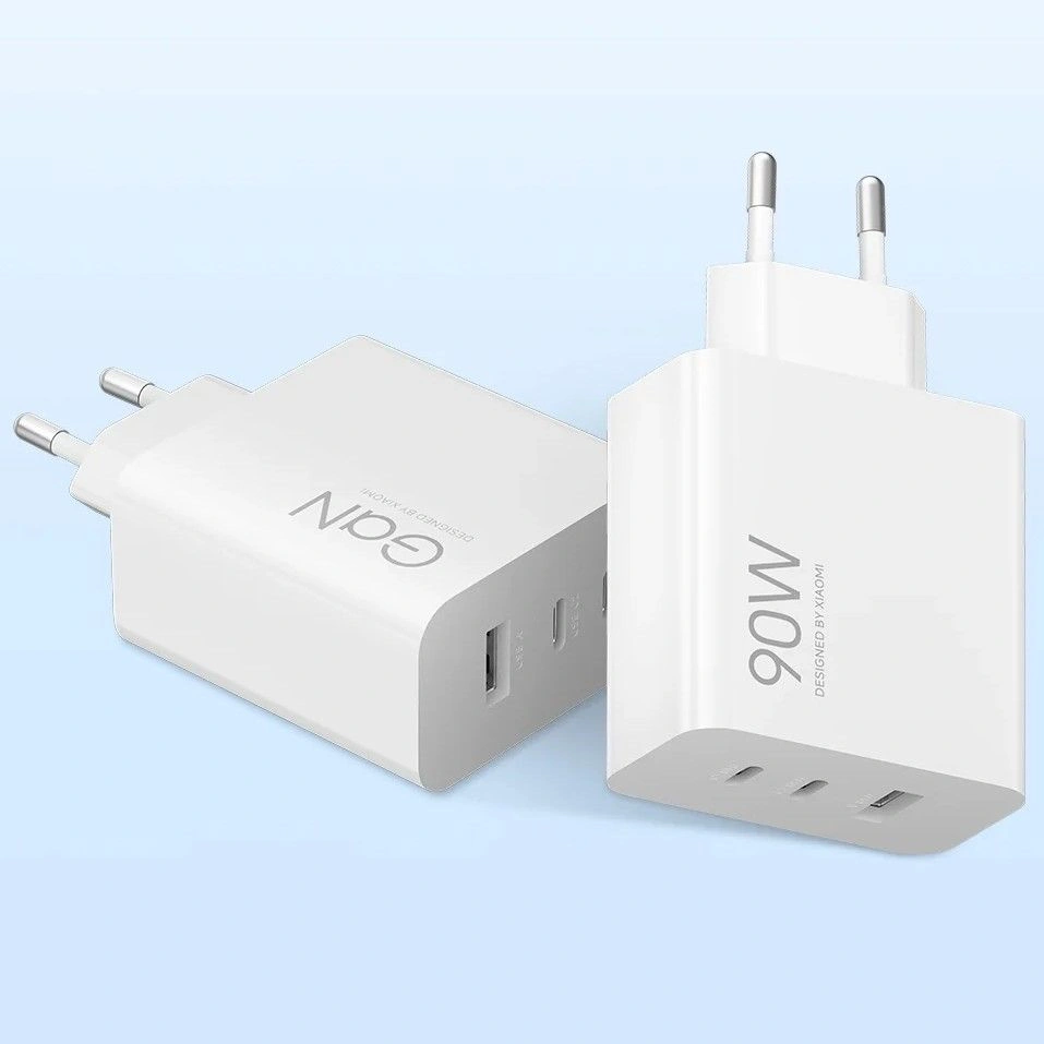 Сетевое зарядное устройство XiaoMi 90W HyperCharge 3-порта (MDY-19-EK), Белый (BHR087MEU). Фото 4