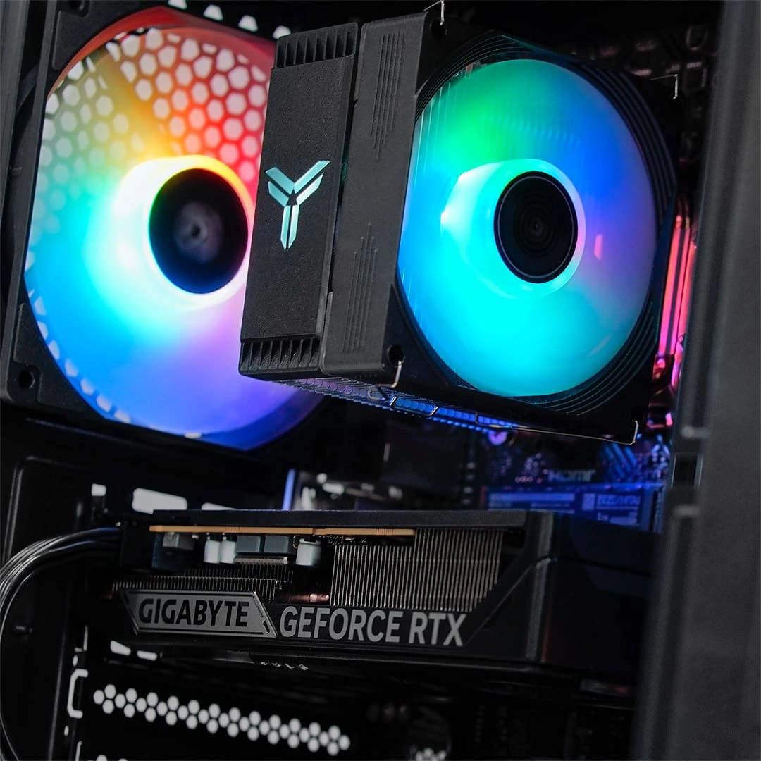 Системный блок CORE M (A306 Intel Core i5-12400F, 32Гб DDR4, RTX5060, SSD 1Тб M.2, Intel B760M-E, 650Вт). Фото 4