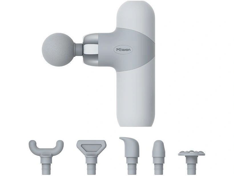 Фасциальный массажер-пистолет для тела Meavon Fascia Massage Gun Muscle Relaxation Mini 2 (MVFG-M351), Серый. Фото 2