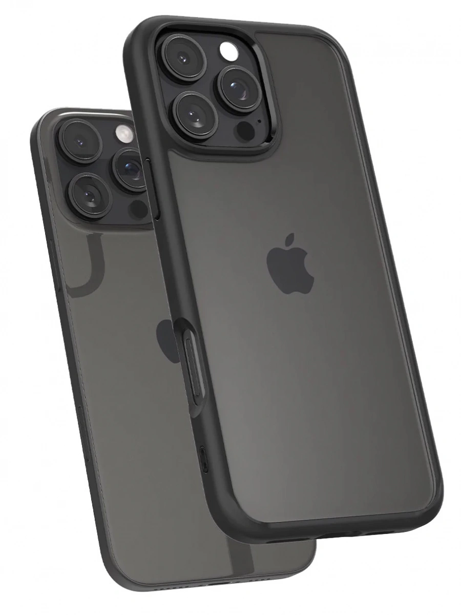 Накладка Spigen Ultra Hybrid для iPhone 16 Pro, Matte Black (ACS08125). Фото 6