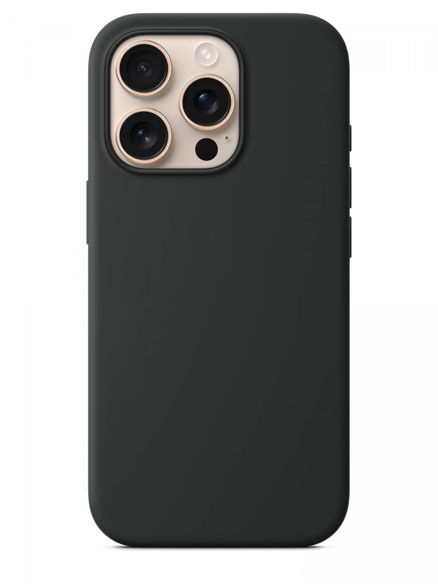 Накладка для iPhone 16 Pro Silicone Case With MagSafe, Black. Фото 4