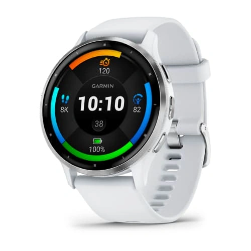 Умные часы Garmin Venu 3 Whitestone with Silver Buckle. Фото 1