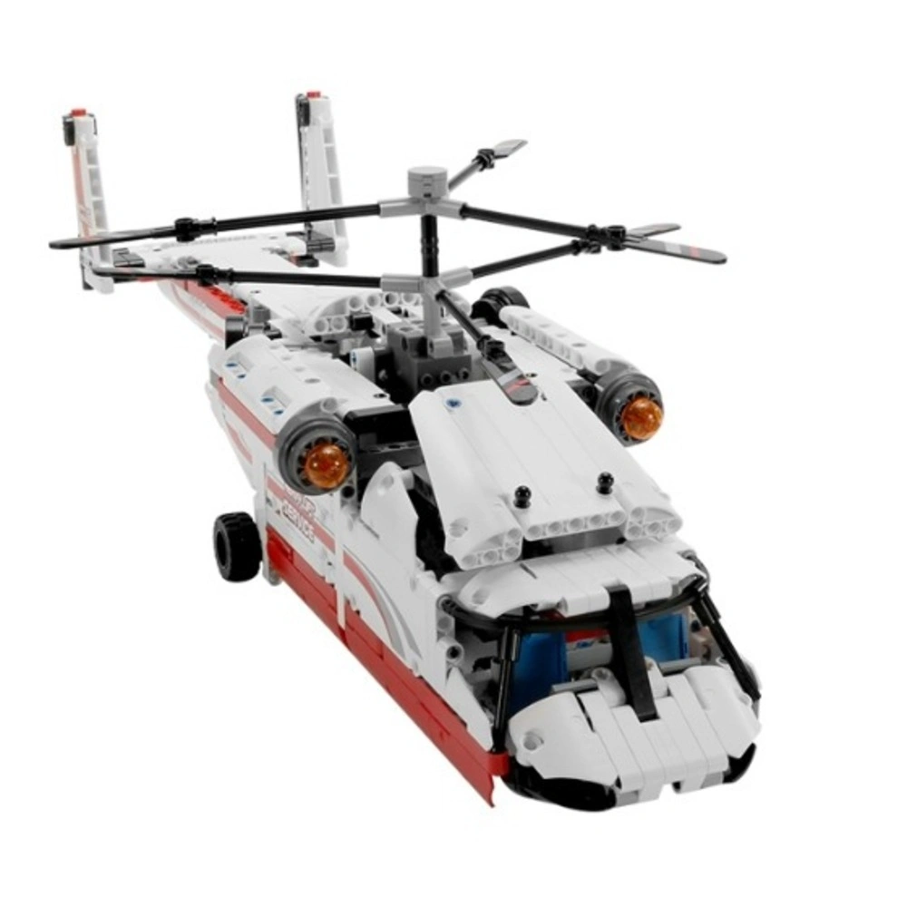 Конструктор Mould King Power Brick 15012. Грузовой вертолёт, 738 деталей , пульт ДУ, двигатель. Фото 2