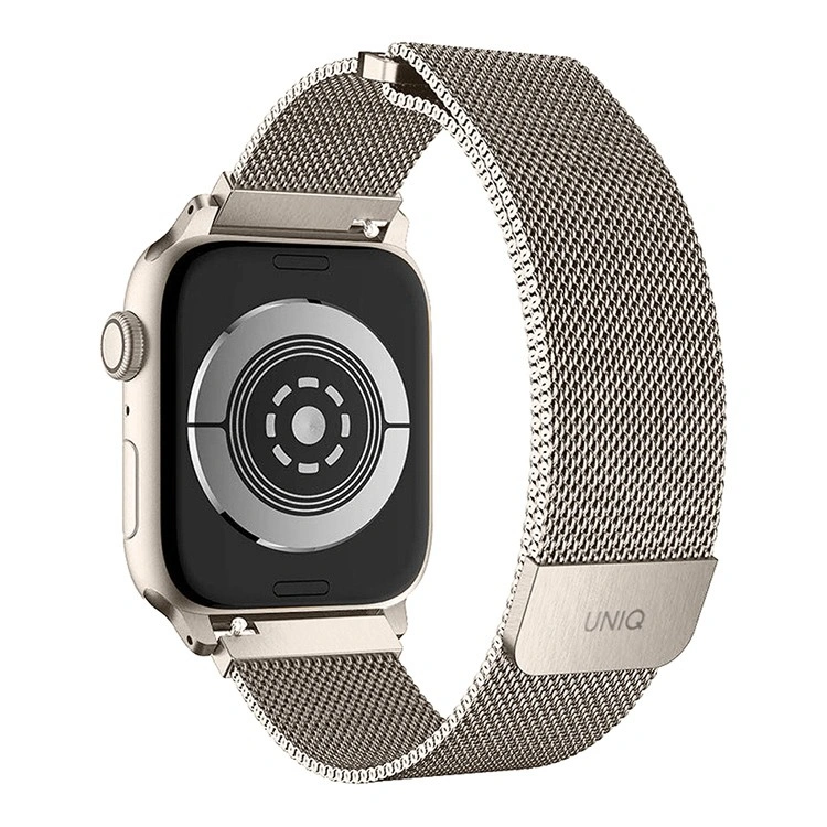 Ремешок Uniq Dante Strap Mesh Steel для Apple Watch 44/45/46/49мм, Starlight (45MM-DANSLGT). Фото 2