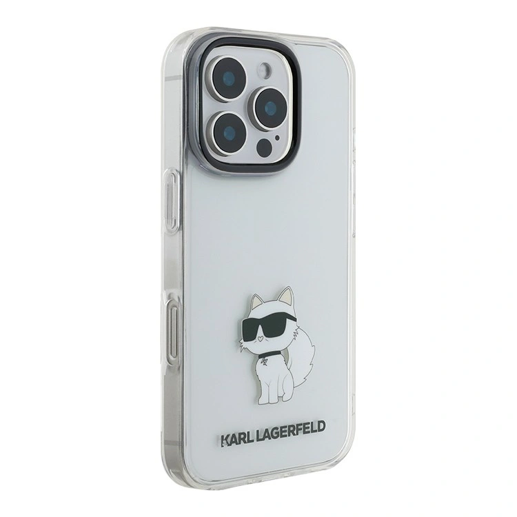 Накладка Lagerfeld для iPhone 16 Pro Max PC/TPU NFT Choupette body, Transparent (KLHCP16XHNCHTCT). Фото 2