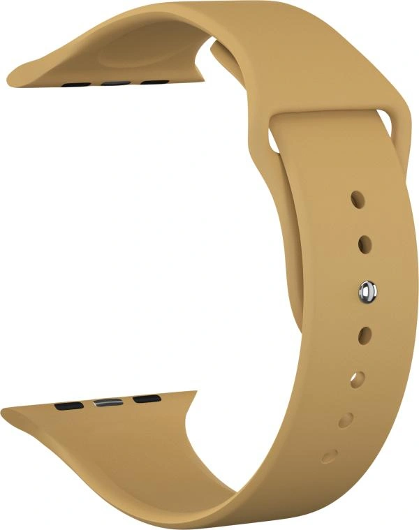 Ремешок силиконовый для Apple Watch 38/40/41/42мм, Крем-брюле. Фото 1