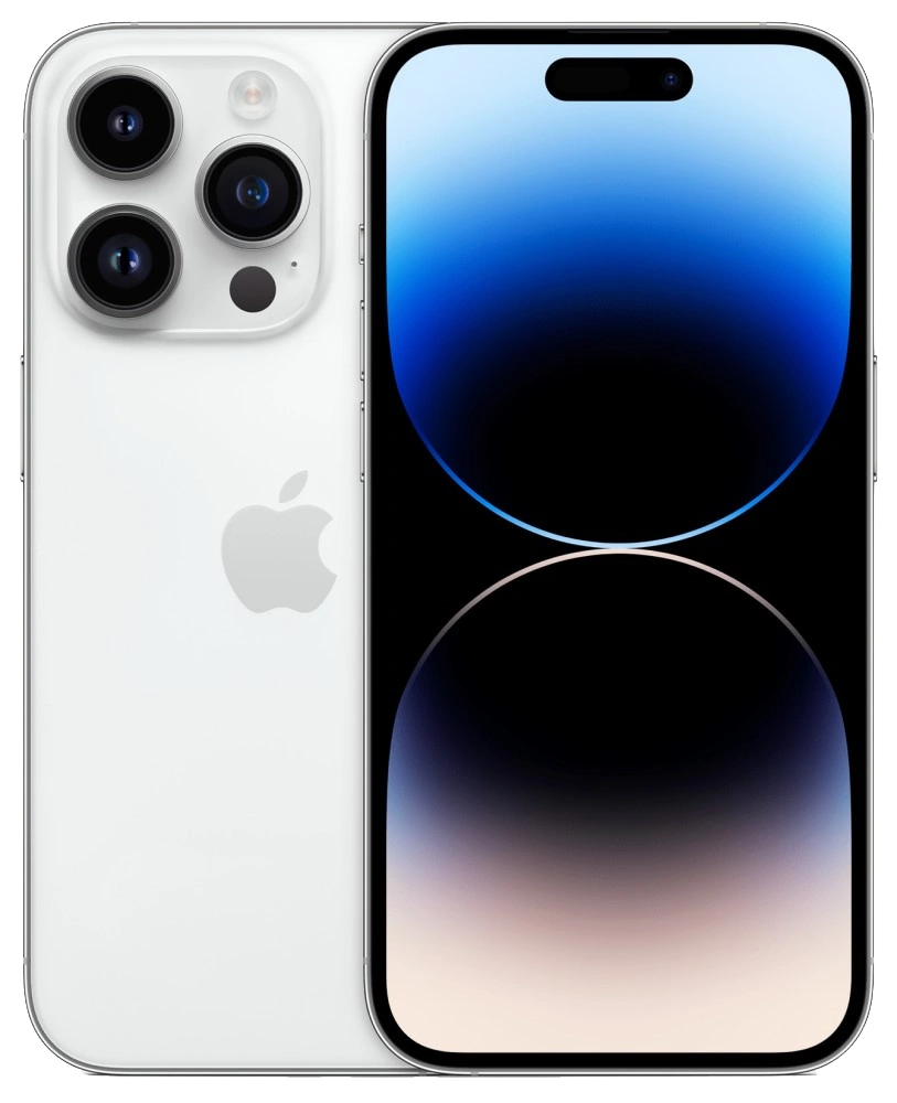 Защитное стекло 2.5D для iPhone 14 Pro Max, Чёрное. Фото 1