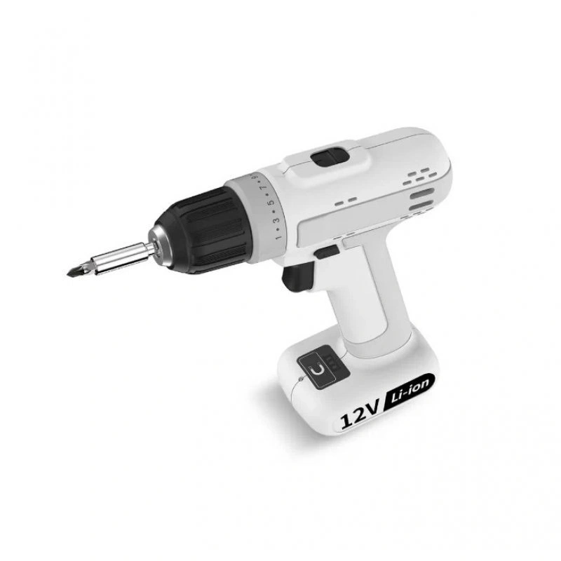 Аккумуляторная дрель-шуруповерт MarsWorker 12V Electric Drill, Белая (MSID1202-01). Фото 2