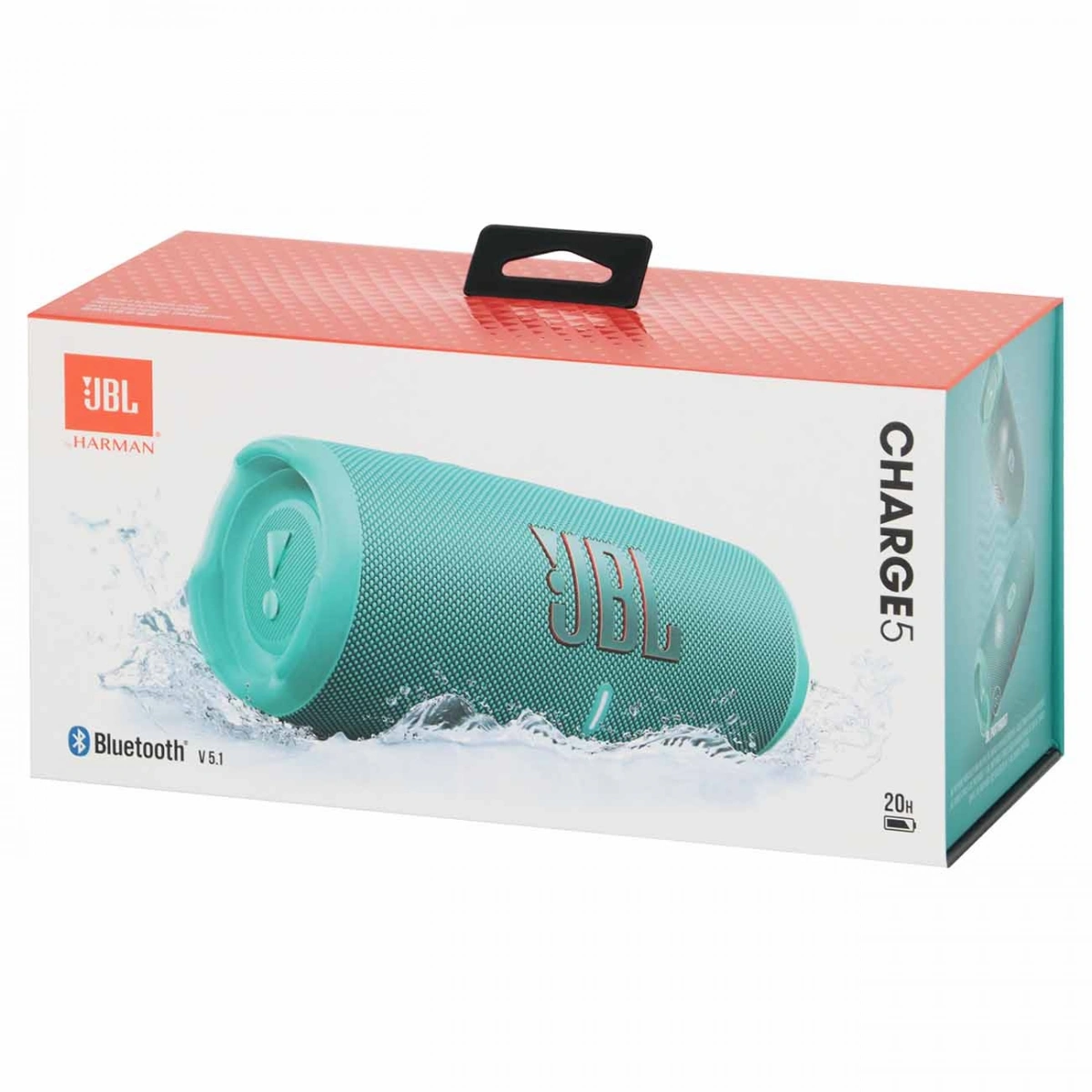 Беспроводная акустика JBL Charge 5 Бирюзовая (JBLCHARGE5TEAL). Фото 8