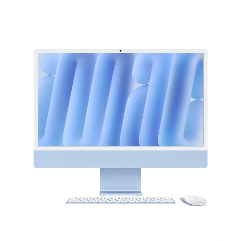 Apple iMac 24" Retina 4,5K, (MD2T4) (M4, 10-ядер CPU, 10-ядер GPU, 24 ГБ, 512 ГБ SSD, 2024), Голубой. Фото 2