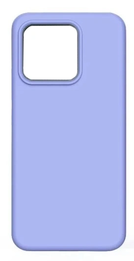 Накладка Silicone Case для iPhone 15 Plus, Лиловая. Фото 1