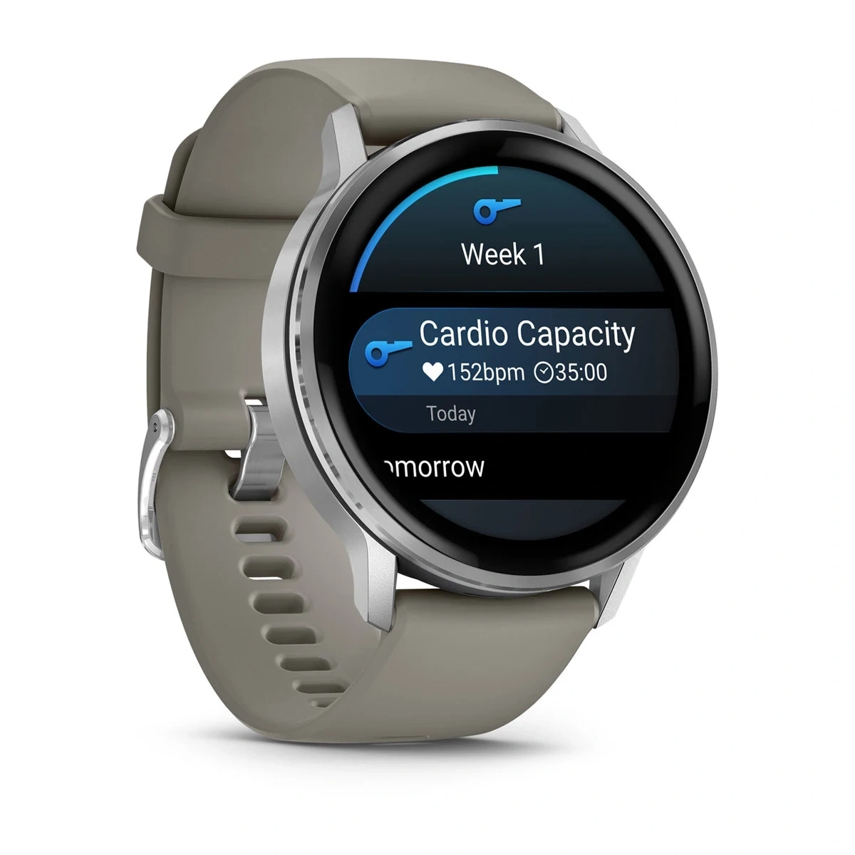 Умные часы Garmin Venu 4 45mm Silver with Silver Grey Silicone Band (010-03014-41). Фото 3