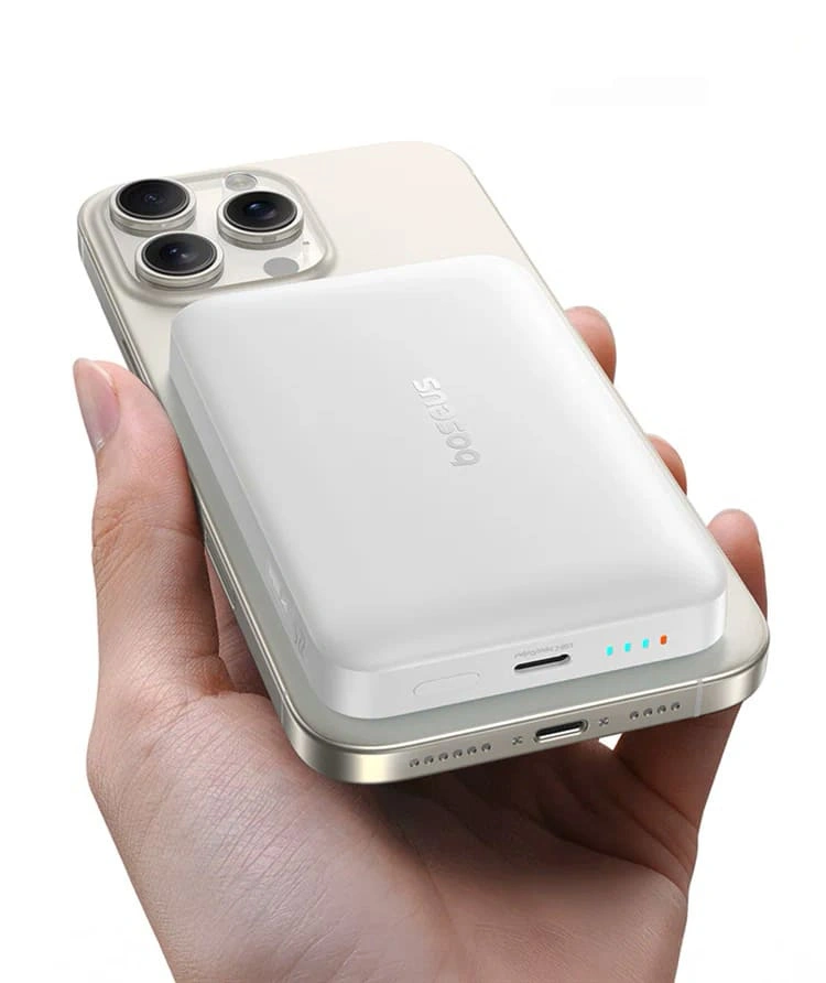 Внешний аккумулятор Baseus EnerFill FM1 Ultra-Mini Charge 22,5W 10000 mAh, Белый (P10082108212-00-00). Фото 2