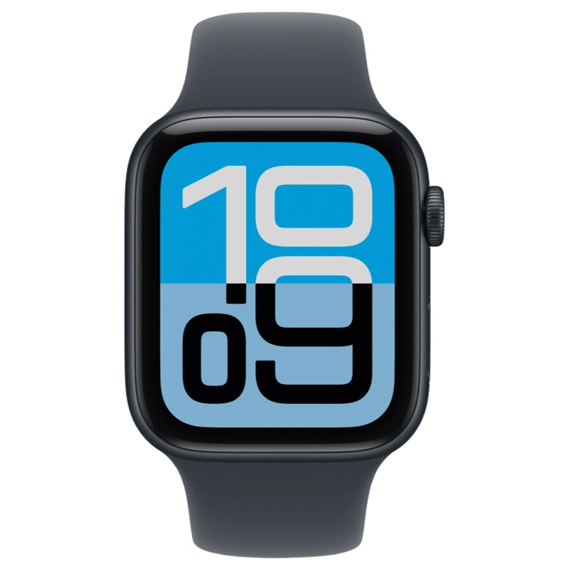 Apple Watch SE 3 2025, 40 мм, алюминий цвета "Midnight", Sport Band "Midnight" размер M/L (MEHC4). Фото 2