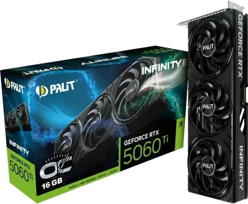 Видеокарта Palit GeForce RTX 5060 Ti Infinity 3 16Гб GDDR7 128 bit PCIe 5.0. Фото 5