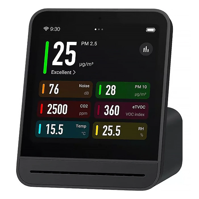 Монитор качества воздуха Xiaomi Qingping Air Monitor 2, Black (CGS2). Фото 1