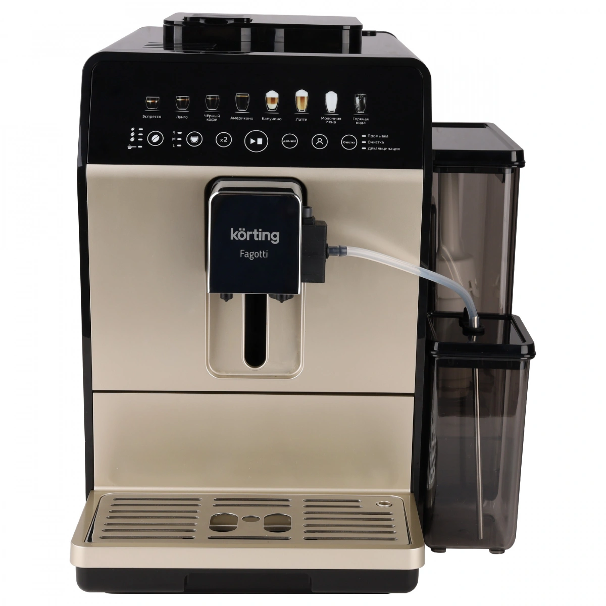 Кофемашина Korting KACM 2026 B Fagottii, Чёрный. Фото 2