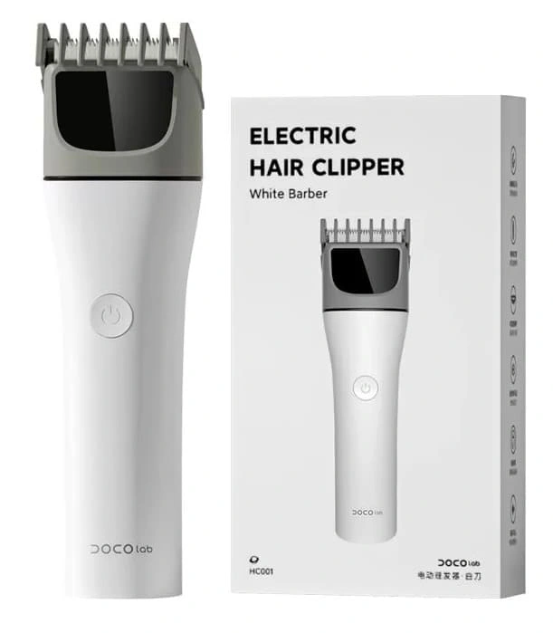 Машинка для стрижки DOCO lab Electric Hair Clipper, Белая (HC001). Фото 3