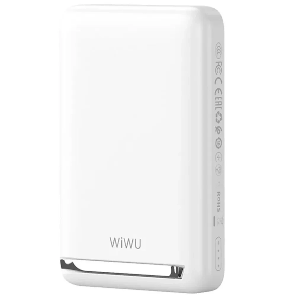 Внешний аккумулятор Wiwu Wi-P043 Magnetic Power Bank 10000 mAh 20W, Белый. Фото 2
